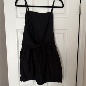Madewell Black Sleeveless Romper